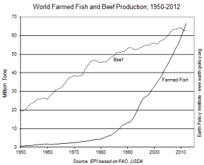 Farmed Fish Production Overtakes Beef Image